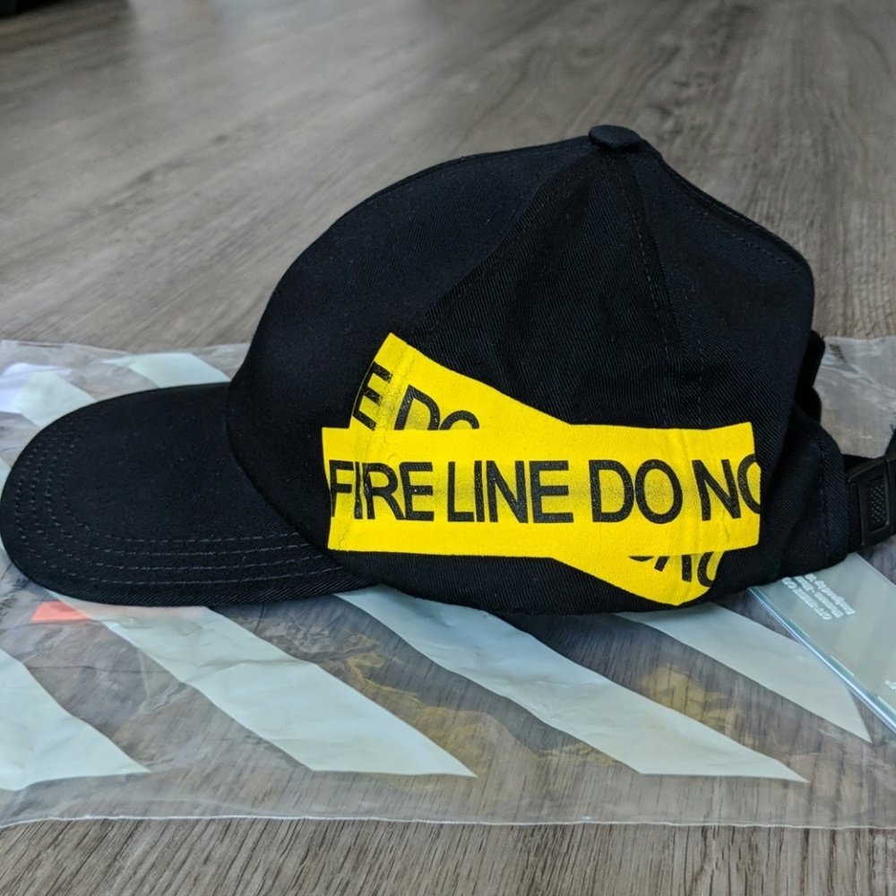 100% Authentic OFF-WHITE Firetape Hat NWT